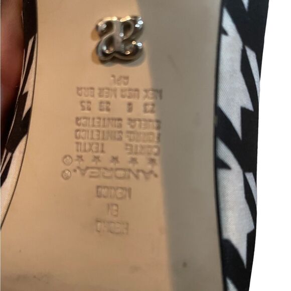 Andrea Black and White Stilleto Heals Size 6 - Picture 6 of 6